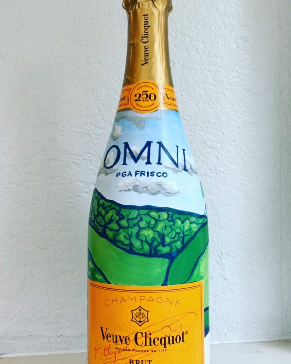 Custom Veuve Clicquot Champagne Bottle